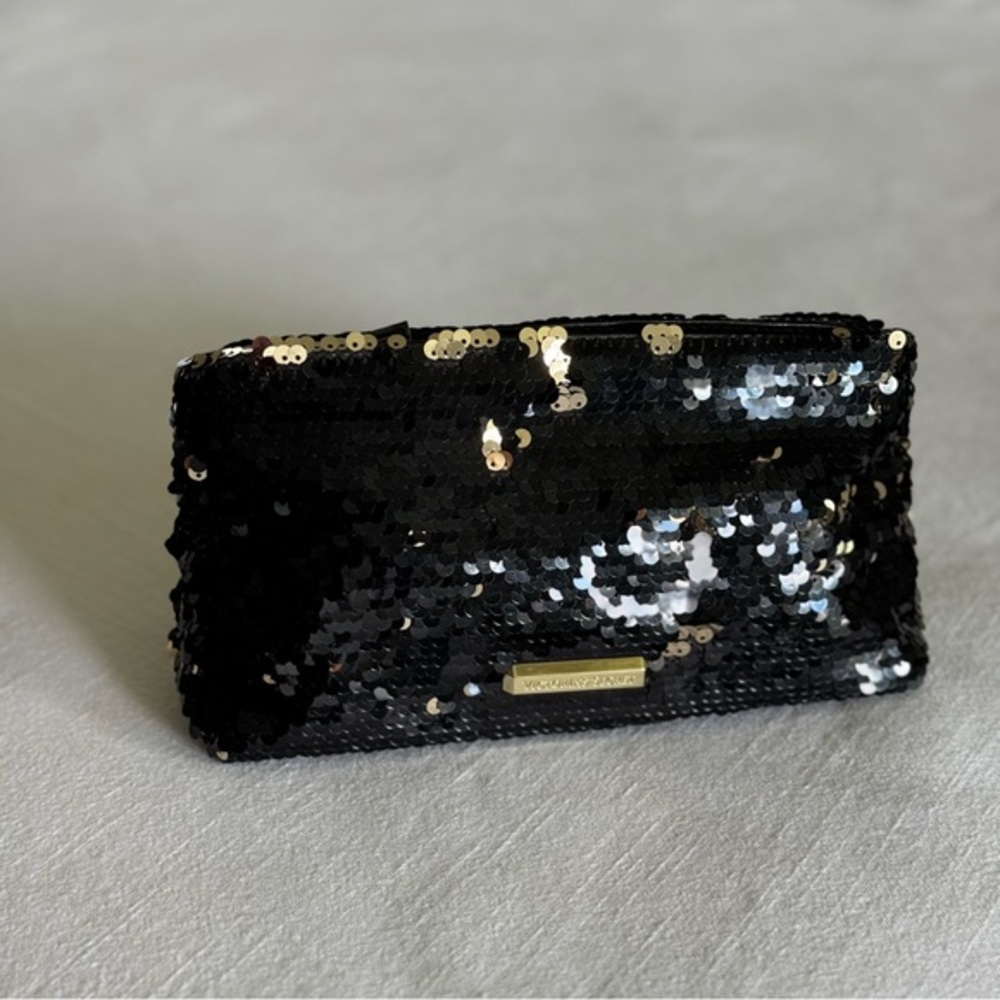 Victoria’s Secret sequin cosmetic bag bling new